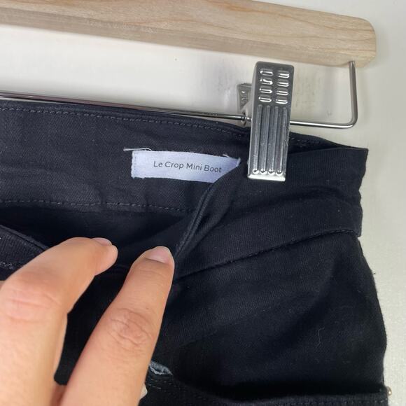 Frame Black Le Crop Mini Boot Cut‎ Jeans frayed - Picture 4 of 8